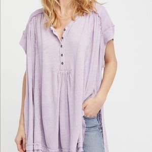 Free People Aster Henley in Lavender